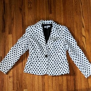 Jones black and white blazer